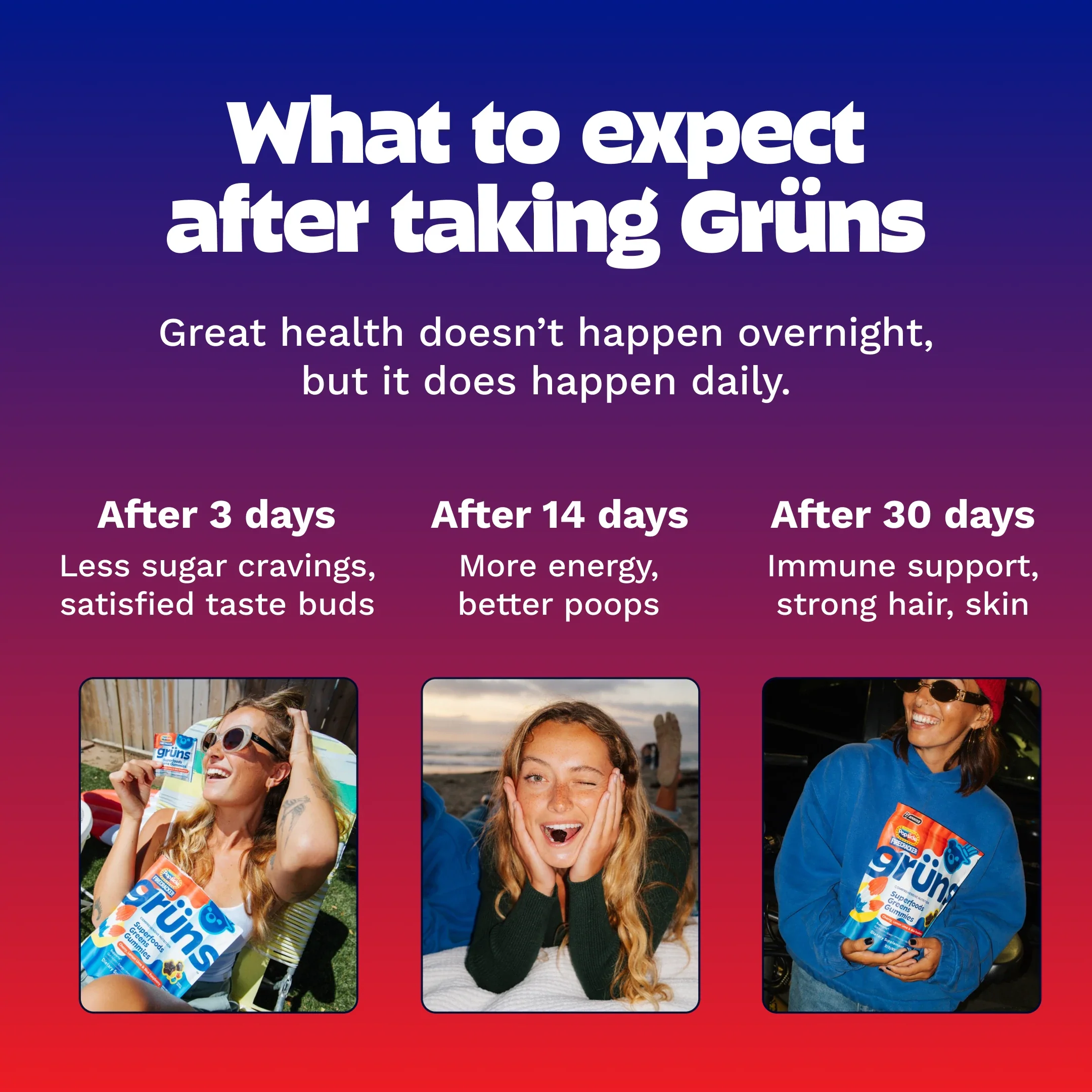 Popsicle® Firecracker Grüns - Routine for Busy Days
