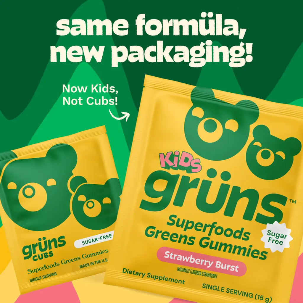 Grüns Kids - A Fresh Nutrition Routine
