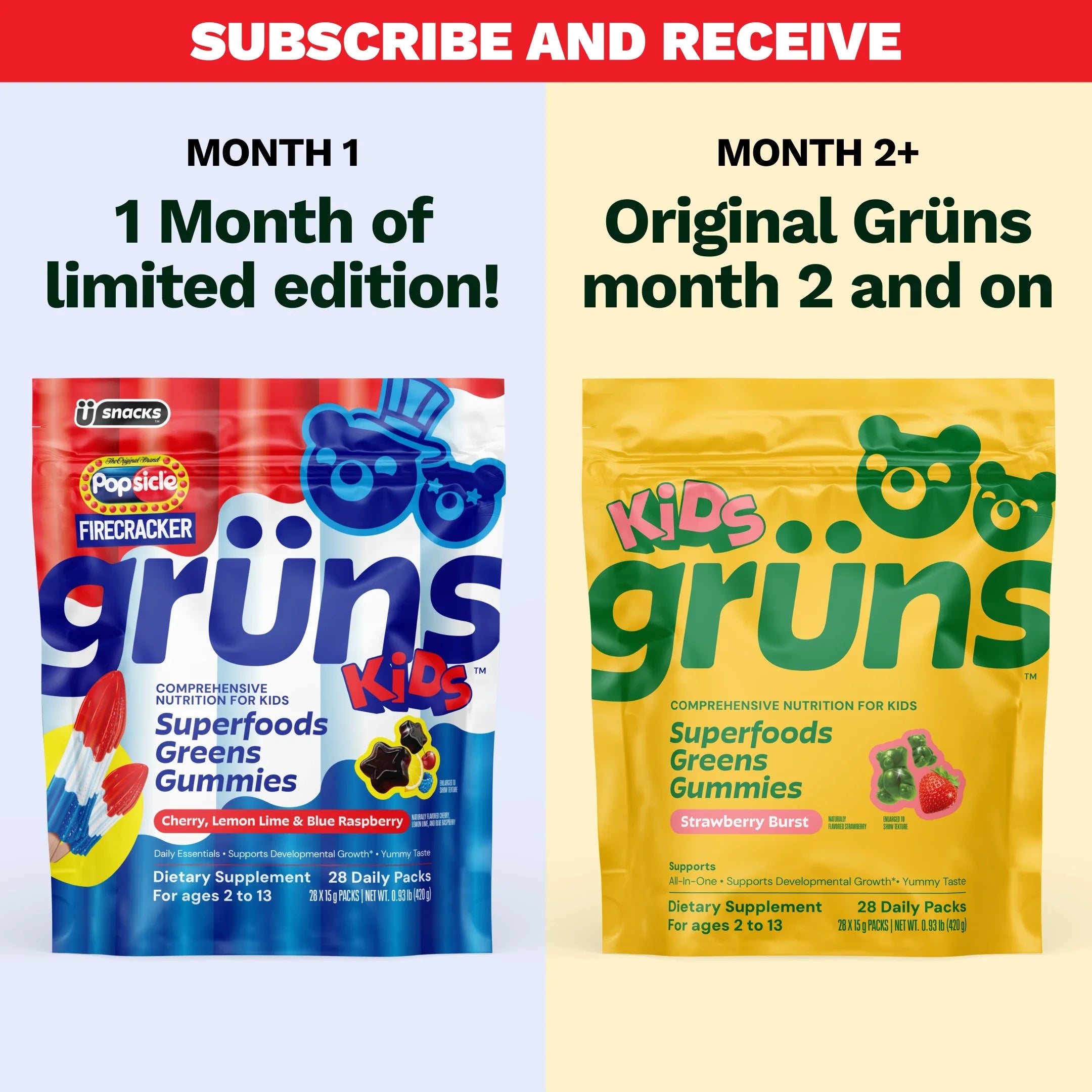 Popsicle® Firecracker Grüns Kids - Daily Nutrition Essential