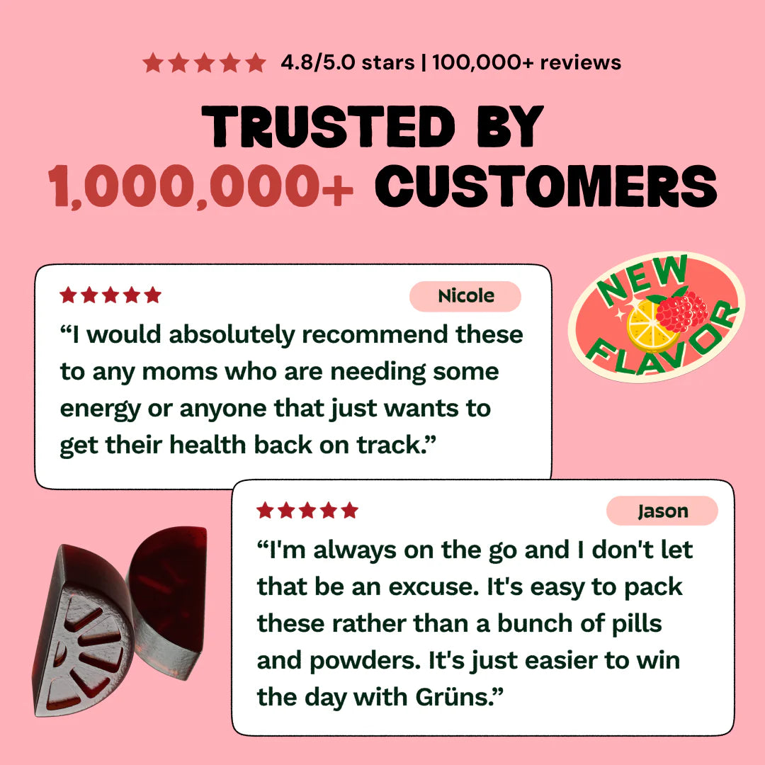 Grüns Kids Raspberry Lemonade - Everyday Superfood Essential