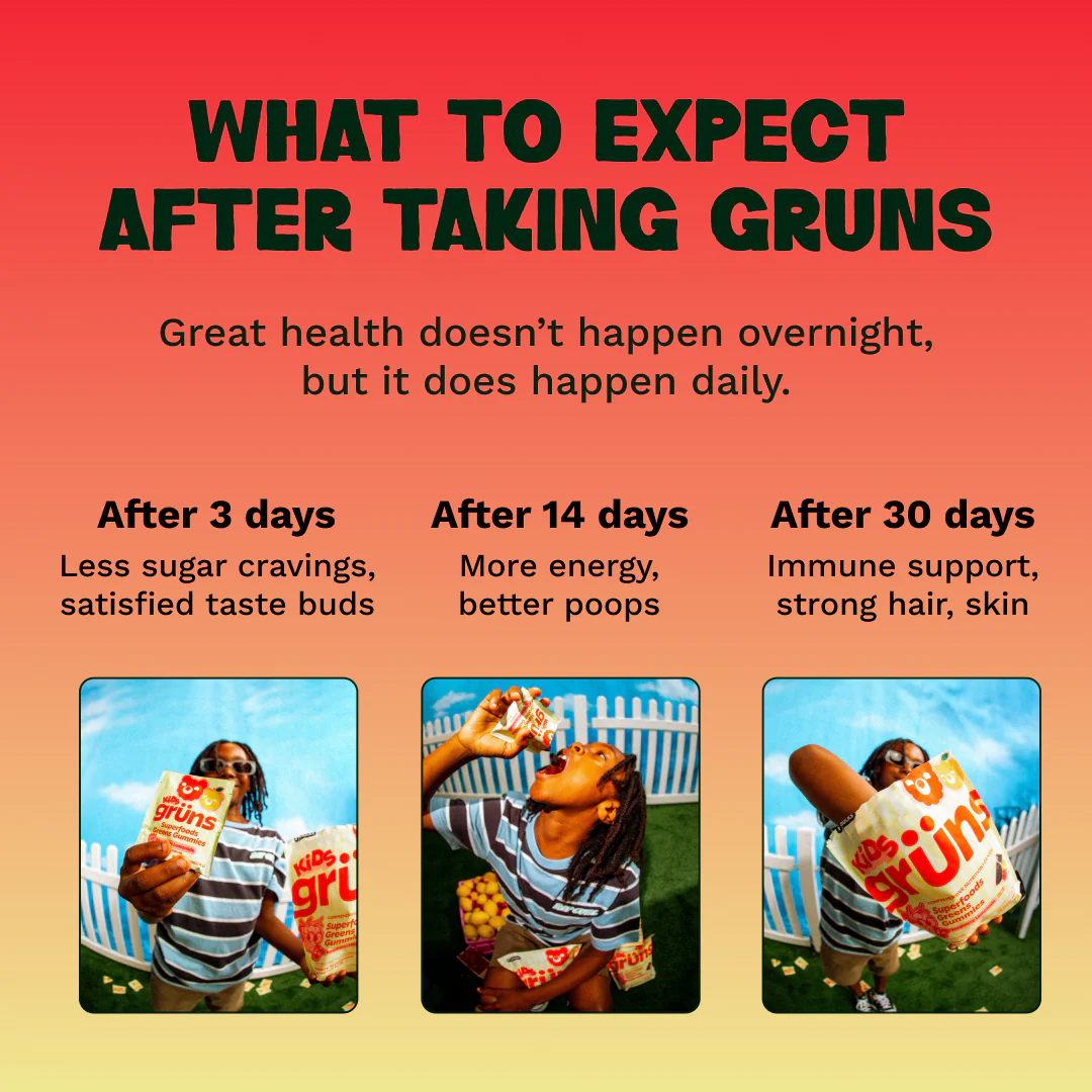 Grüns Kids Raspberry Lemonade - Everyday Superfood Essential