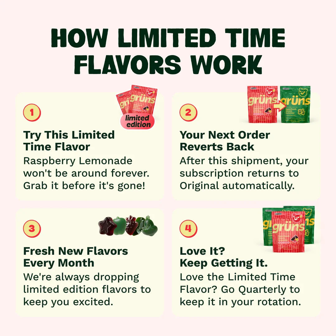 Grüns Raspberry Lemonade - Take and Go