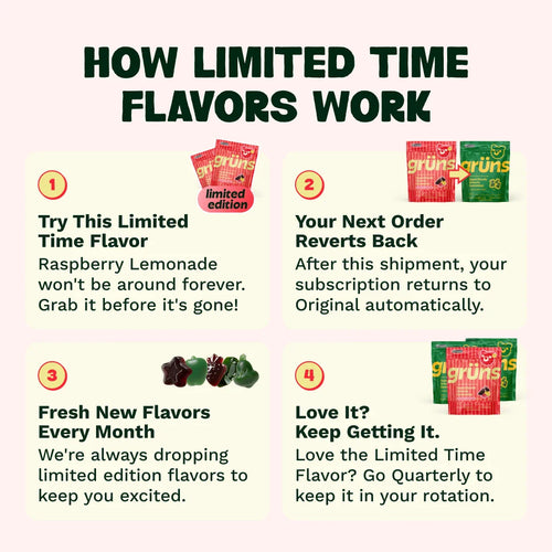 Grüns Raspberry Lemonade - Take and Go