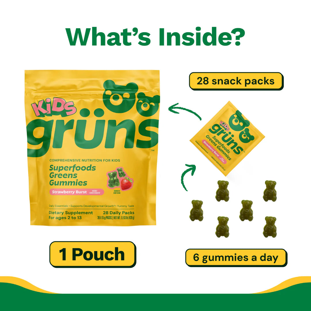 Grüns Kids - A Fresh Nutrition Routine